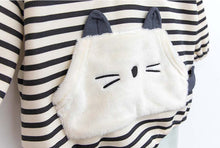 Load image into Gallery viewer, Stripey Cat Sleepsuit