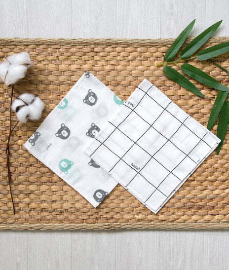 Bamboo Muslin Squares - Teddy (10 in a pack)
